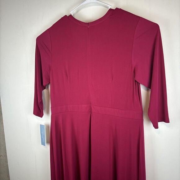 London Times Woman Fit And Flare Keyhole Dress Plus Size 16 NWT - Picture 11 of 11